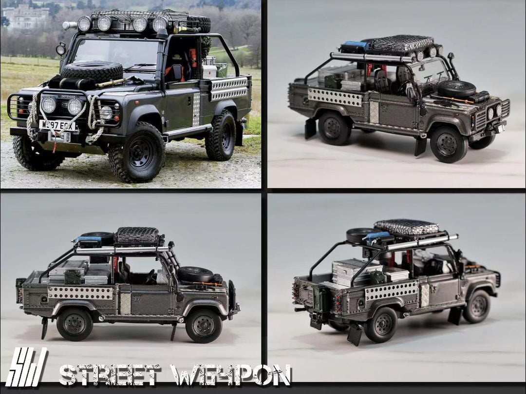 [Preorder] Street Weapon 1:64 Land Rover Defender Tomb Raider Livery