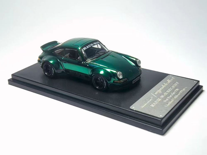 [Preorder] Model Collect 1:64 Porsche RWB 930 Ducktail Wing Metallic Green MC640002G
