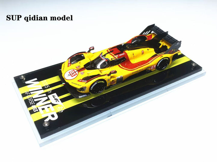 [Preorder] SUP qidian Model 1:64 Ferrari Supercar 499P 2025 Le Mans 24h Endurance Race AF Corse 83# Champion Car Yellow #83