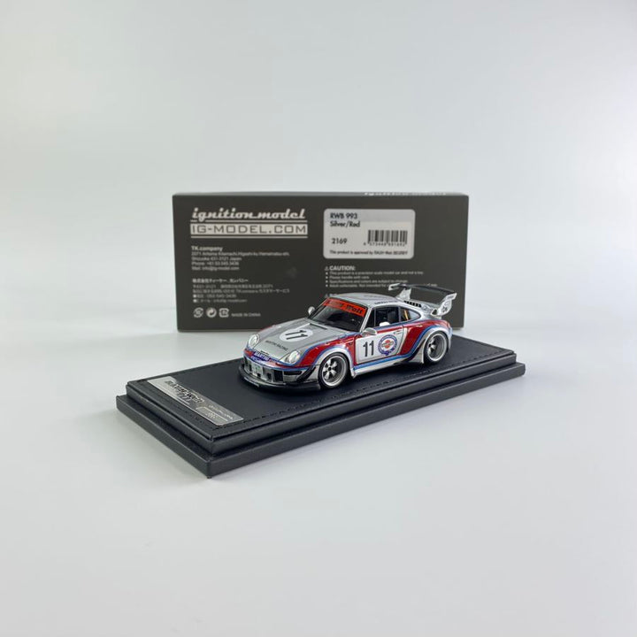 Ignition Model 1:43 RWB 993 Silver/Red IG2169