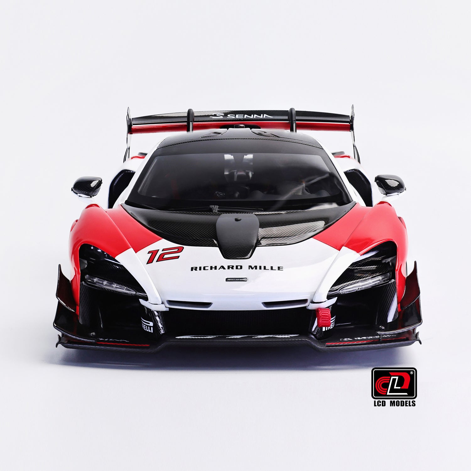Preorder] LCD 1:18 McLaren Senna GTR Red and White LCD18016