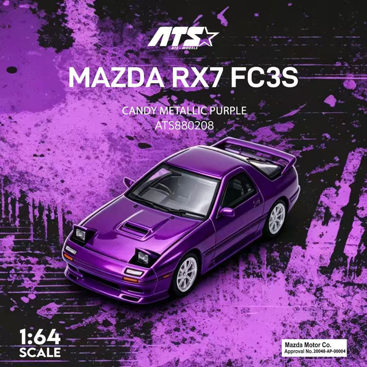 [Preorder] ATS Model 1:64 Mazda RX-7 FC3S (2 Colours) ATS880208/ATS880210