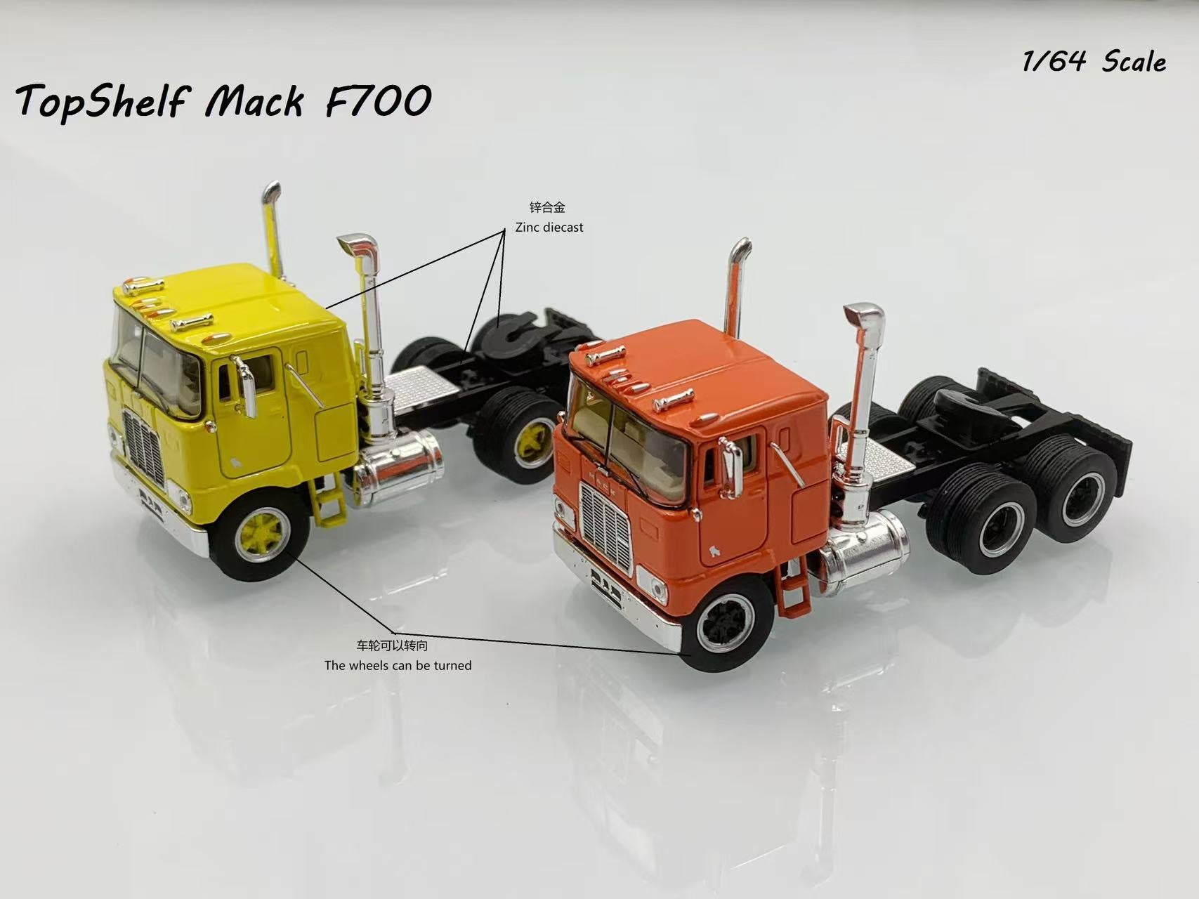 Top Shelf 1:64 Mack F700 (2 Colours) – Horizon Diecast