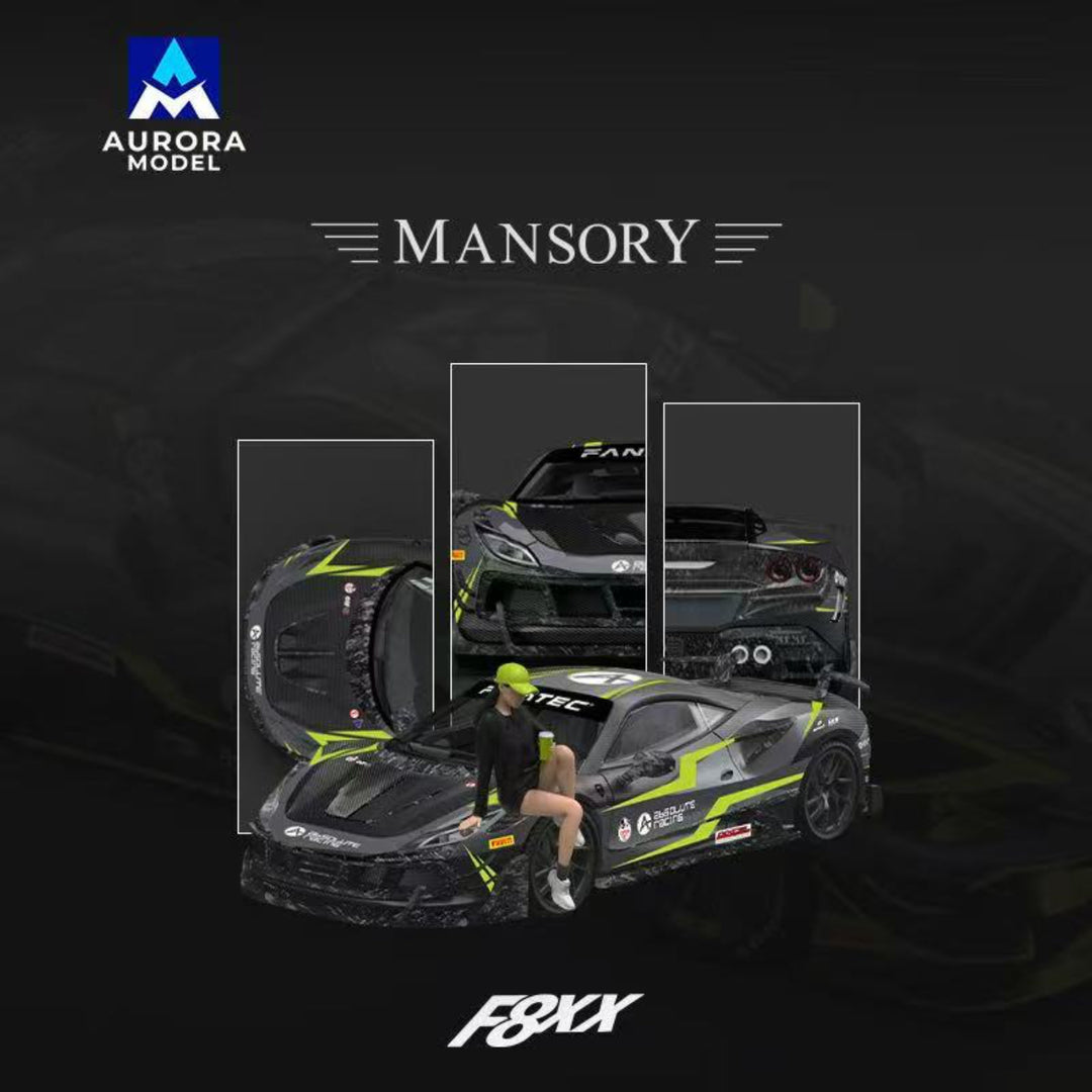 [Preorder] Aurora Model 1:64 Ferrari F8 Tributo Mansory F8XX Har and Absolute racing Livery (4 Versions)