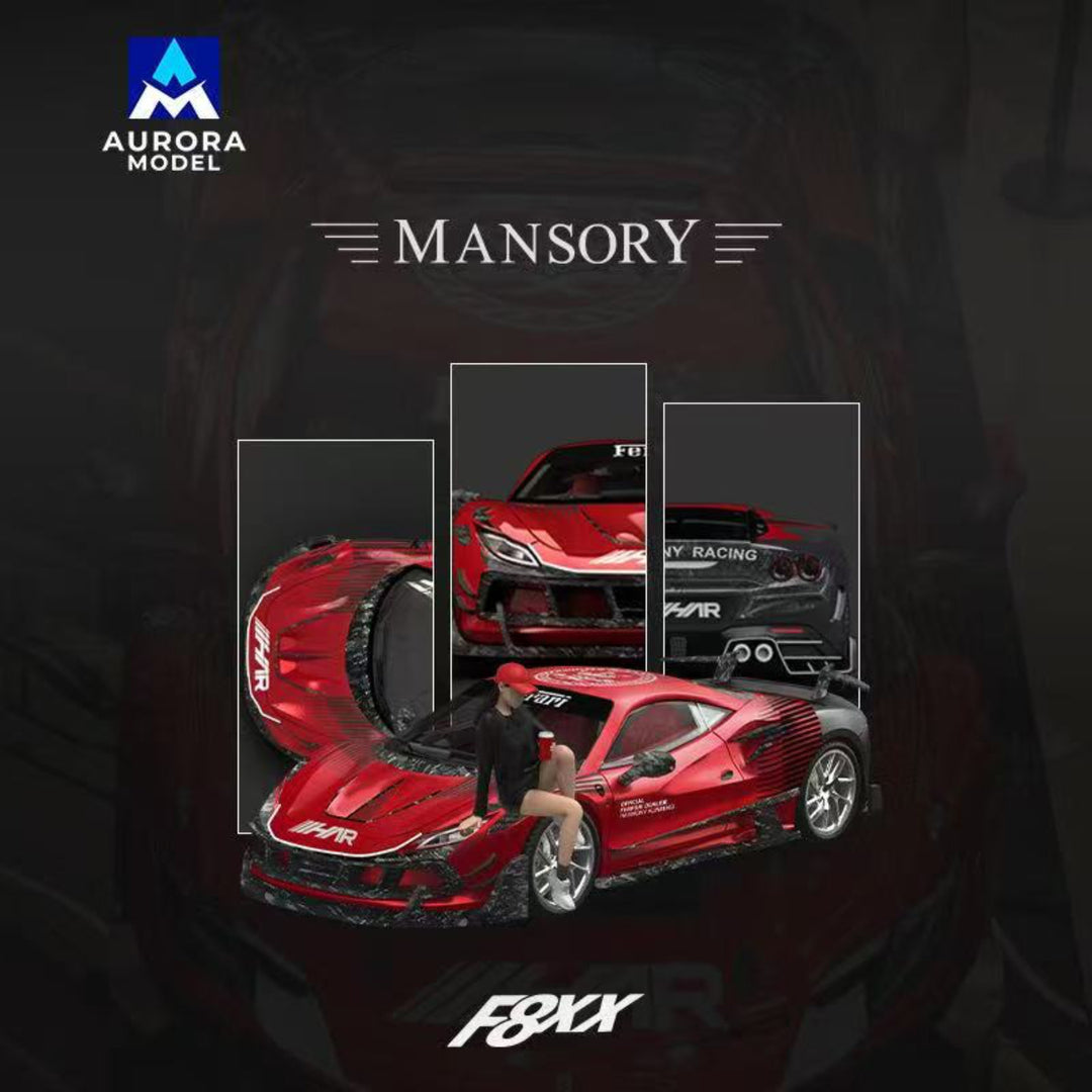 [Preorder] Aurora Model 1:64 Ferrari F8 Tributo Mansory F8XX Har and Absolute racing Livery (4 Versions)
