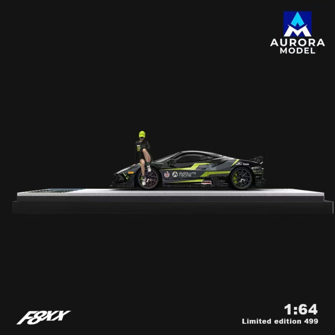 [Preorder] Aurora Model 1:64 Ferrari F8 Tributo Mansory F8XX Har and Absolute racing Livery (4 Versions)