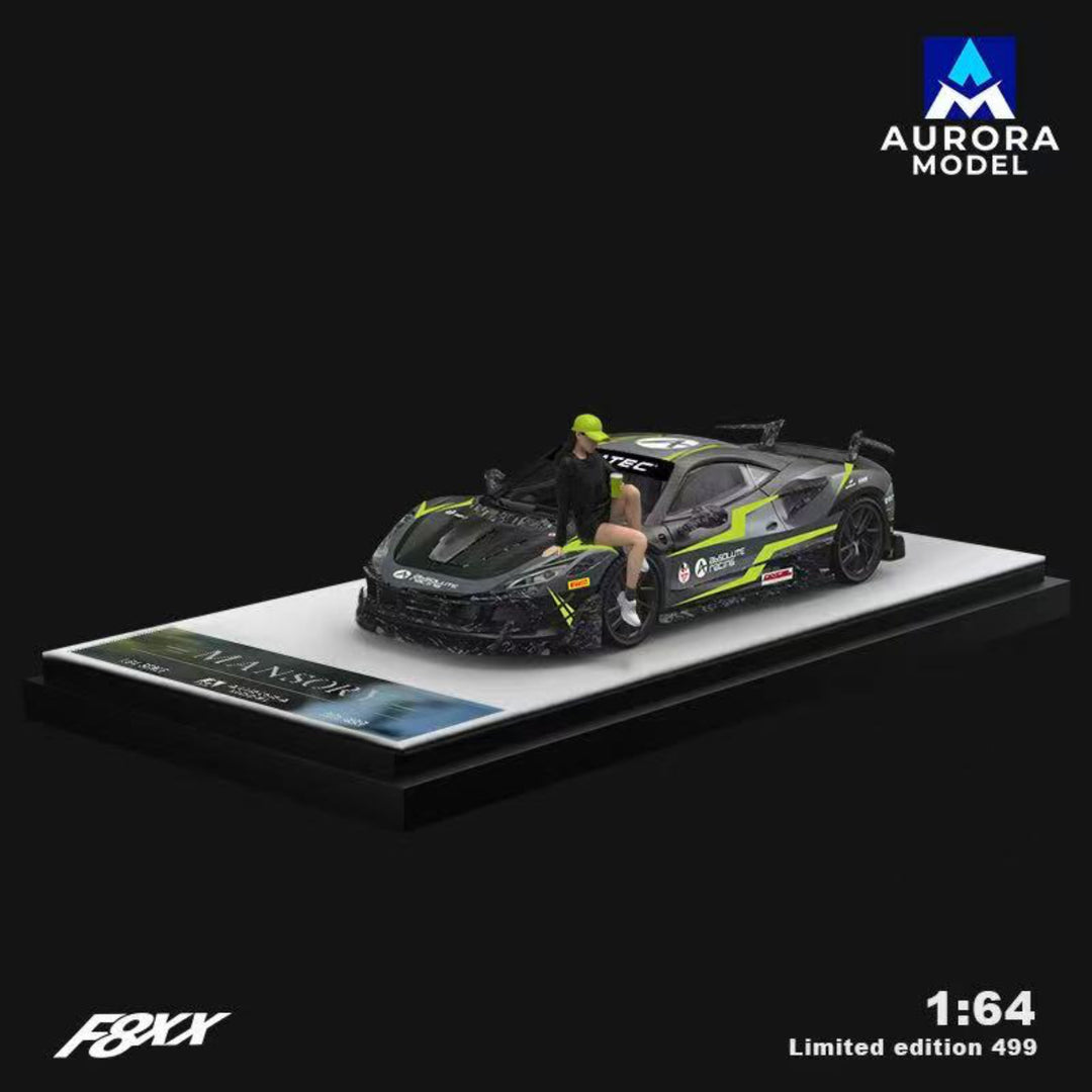 [Preorder] Aurora Model 1:64 Ferrari F8 Tributo Mansory F8XX Har and Absolute racing Livery (4 Versions)