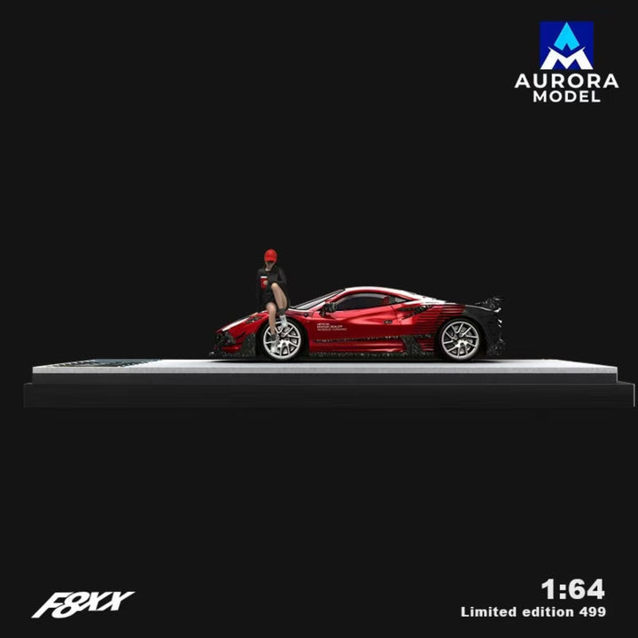 [Preorder] Aurora Model 1:64 Ferrari F8 Tributo Mansory F8XX Har and Absolute racing Livery (4 Versions)
