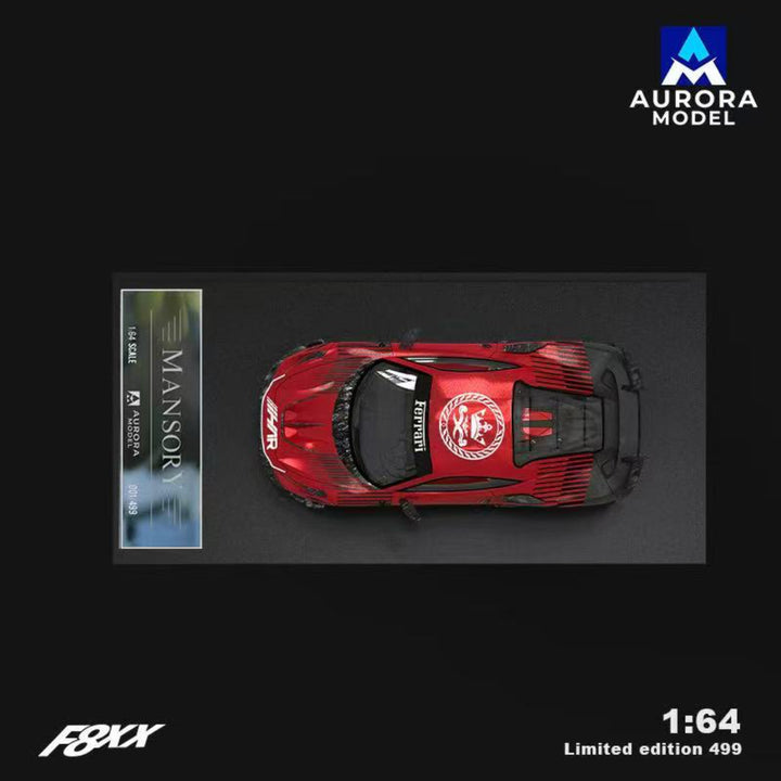[Preorder] Aurora Model 1:64 Ferrari F8 Tributo Mansory F8XX Har and Absolute racing Livery (4 Versions)