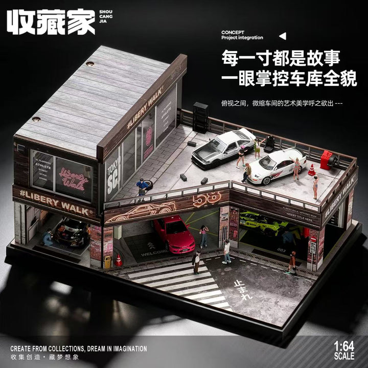 [Preorder] SHOU CANG JIA 1:64 LB TIDE-MODIFIED GARAGE SCJ-8208