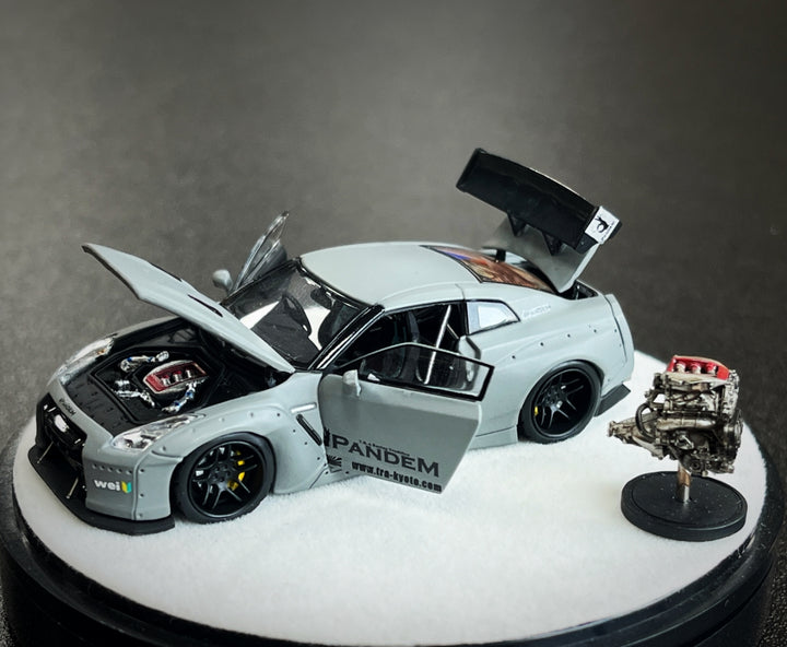 [Preorder] PGM 1:64 Nissan Rocket Bunny GTR R35 Combat Grey PGM-640703 (2 Versions)