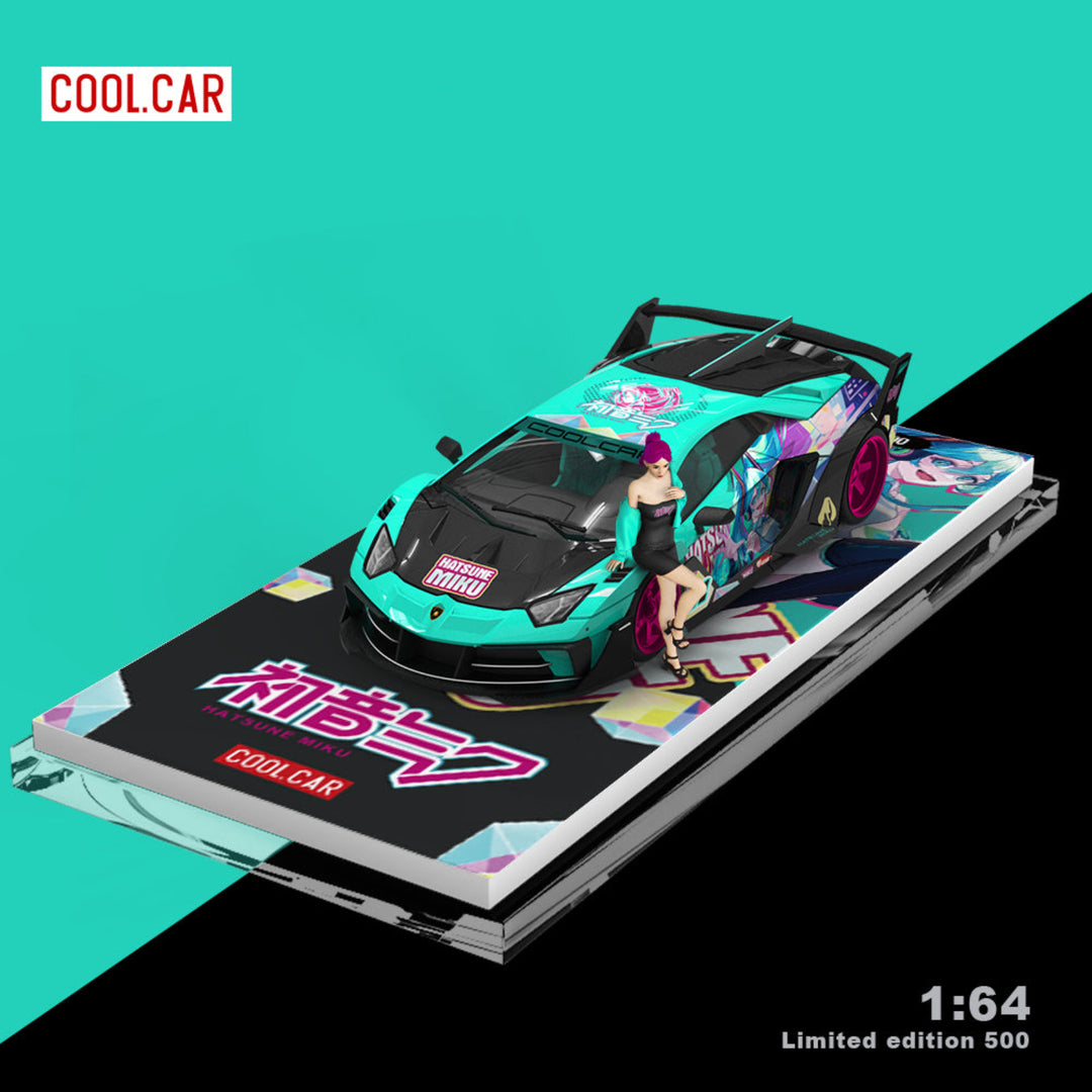 [Preorder] Cool Car 1:64 Lamborghini GTEVO Hatsune MiKu Livery (3 Versions)