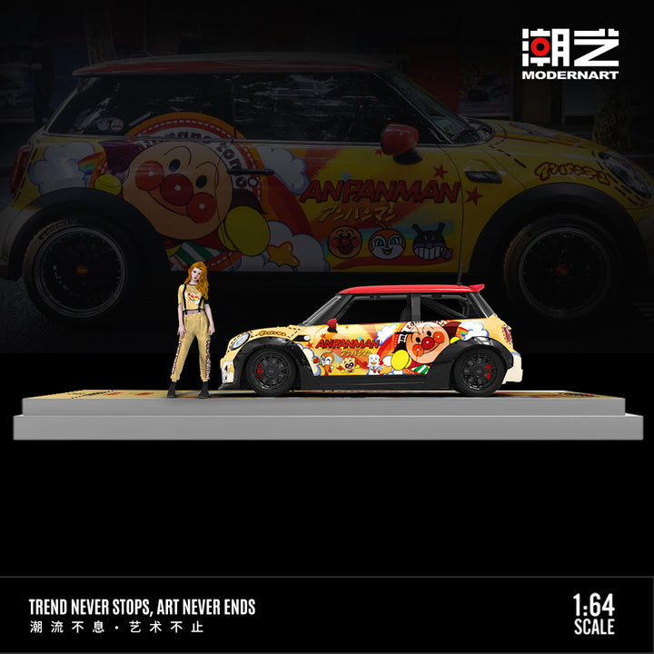 [Preorder] ModernArt 1:64 Mini Cooper ANPANMAN Livery (3 Versions)