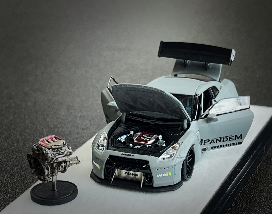 [Preorder] PGM 1:64 Nissan Rocket Bunny GTR R35 Combat Grey PGM-640703 (2 Versions)