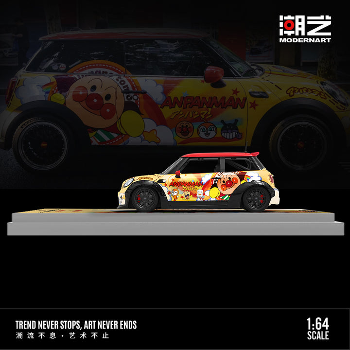 [Preorder] ModernArt 1:64 Mini Cooper ANPANMAN Livery (3 Versions)