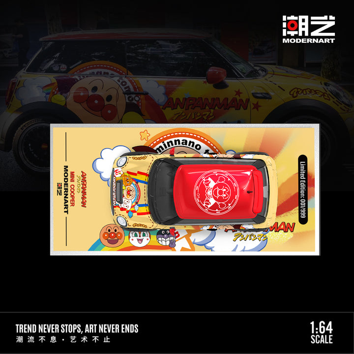 [Preorder] ModernArt 1:64 Mini Cooper ANPANMAN Livery (3 Versions)