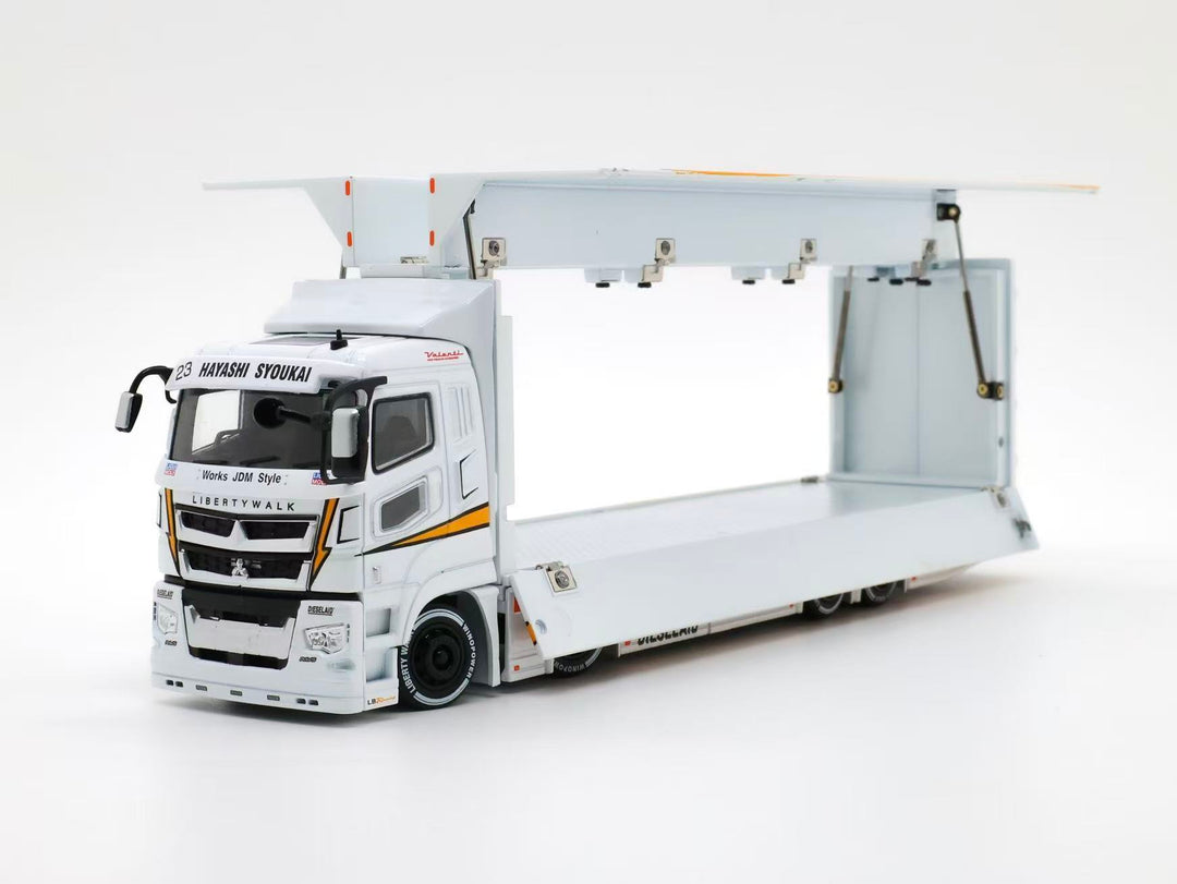 [Preorder] Tubro Truck 1:64 Super Great LBWK Mitsubishi Fuso Yellow Lightning Silhouette Livery