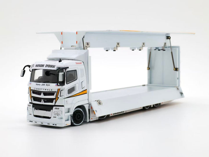 [Preorder] Tubro Truck 1:64 Super Great LBWK Mitsubishi Fuso Yellow Lightning Silhouette Livery