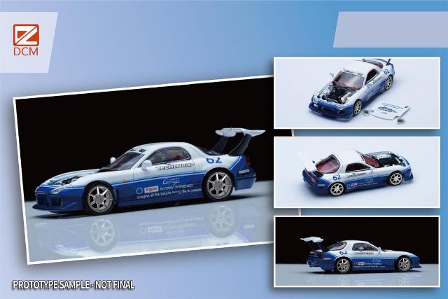 [Preorder] DCM 1:64 Mazda RX-7 (2 Colors)