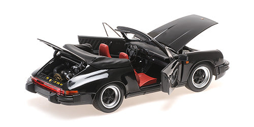 MINICHAMPS 1:18 PORSCHE 911 CARRERA 3.2 CABRIOLET - 1983 - BLACK