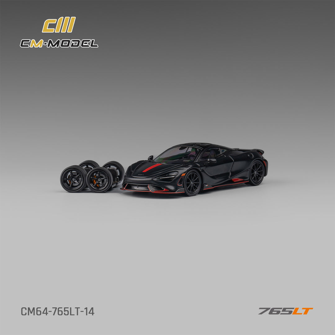 [Preorder] CM Model 1:64 McLaren 765LT Matte Black CM64-765LT-14