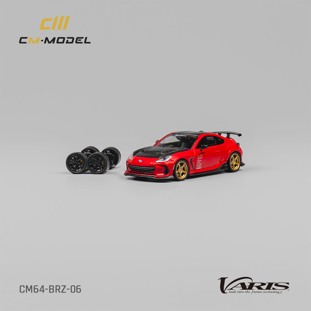 CM Model 1:64 Subaru BRZ Varis BRZ ARISING-1 Red CM64-BRZ-06