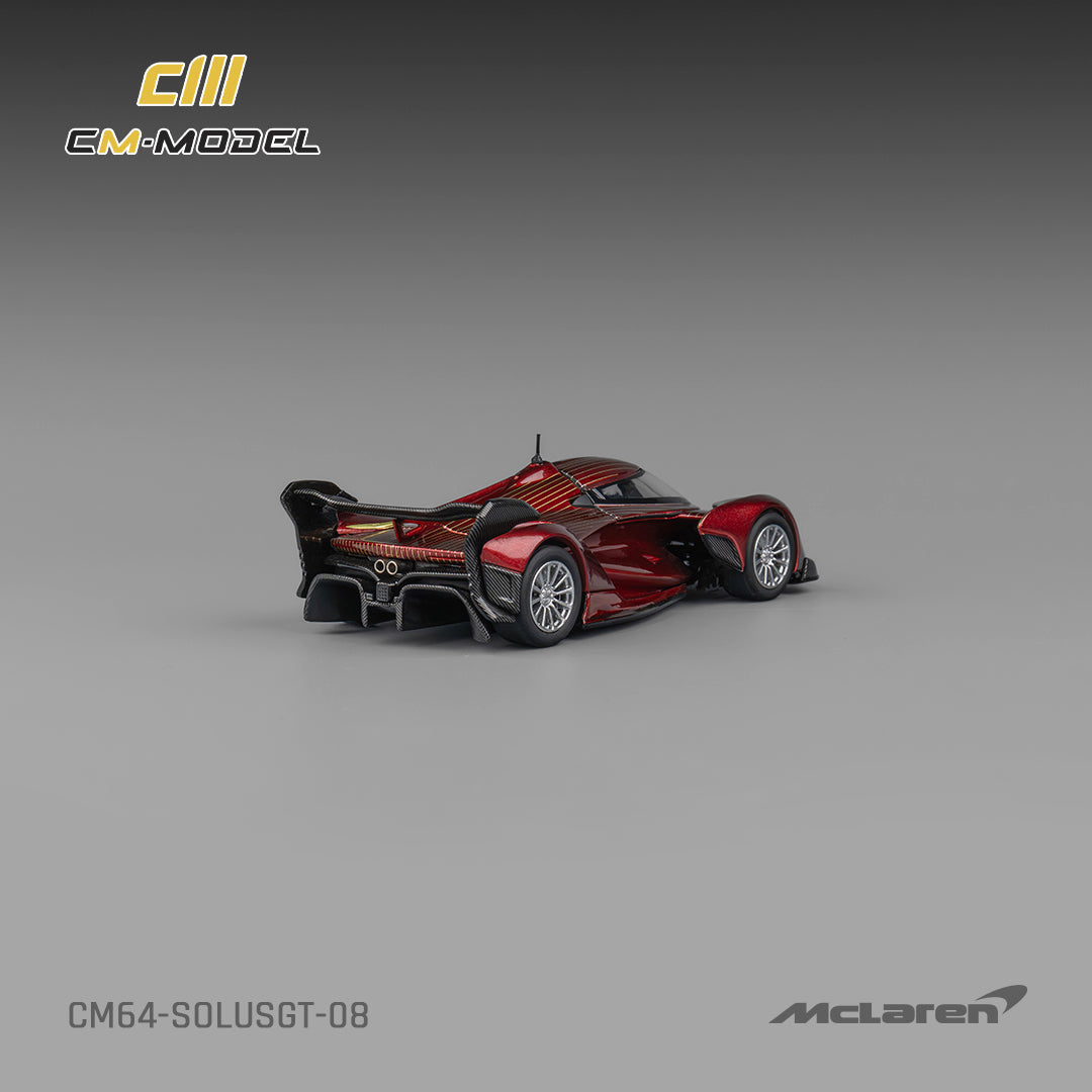 [Preorder] CM Model 1:64 McLaren SolusGT Metallic Red with Gold