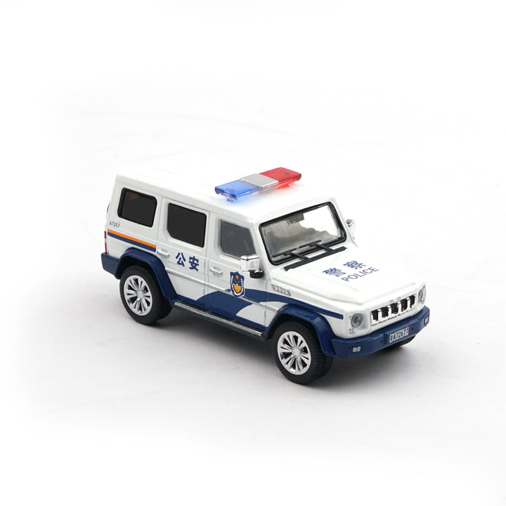 [Preorder] XCARTOYS 1:64 BAIC BJ80 People's Police Motorcycle Escort Set