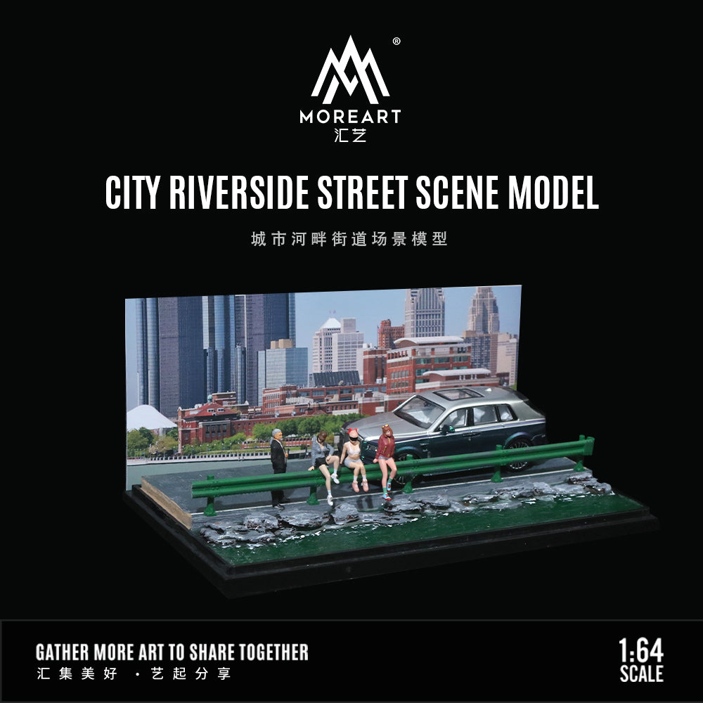 [Preorder] MoreArt 1:64 City Riverside Street Scene Model