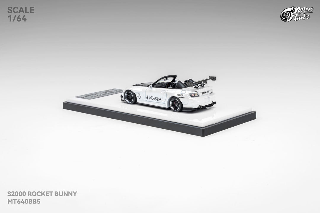 [Preorder] Microturbo 1:64 Custom S2000 RB - Metallic White MT6408B5