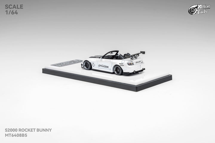 [Preorder] Microturbo 1:64 Custom S2000 RB - Metallic White MT6408B5
