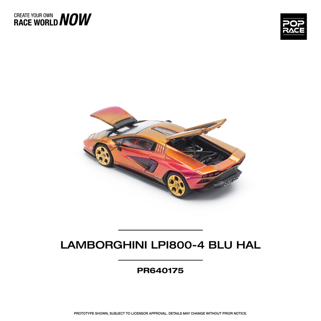 [Preorder] POPRACE 1:64 LAMBORGHINI COUNTACH LP 800-4 - BLU HAL