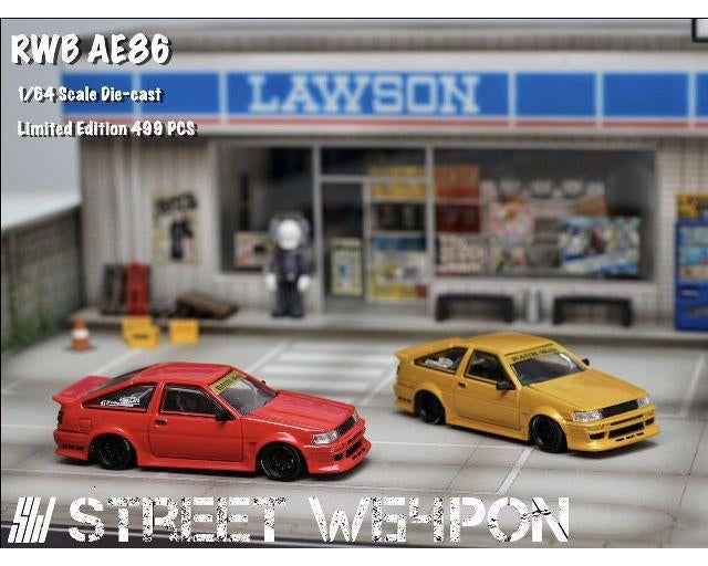 Street Weapon 1:64 RWB Toyota AE86 Wide Body (3 Colours)