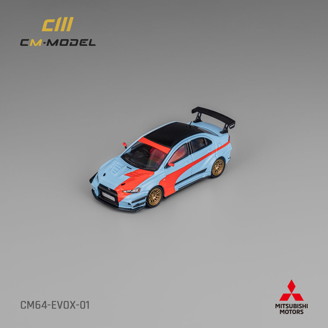 [Preorder] CM Model 1:64 Mitsubishi Lancer Evo X Varis Widebody Orange & Blue CM64-EVOX-01