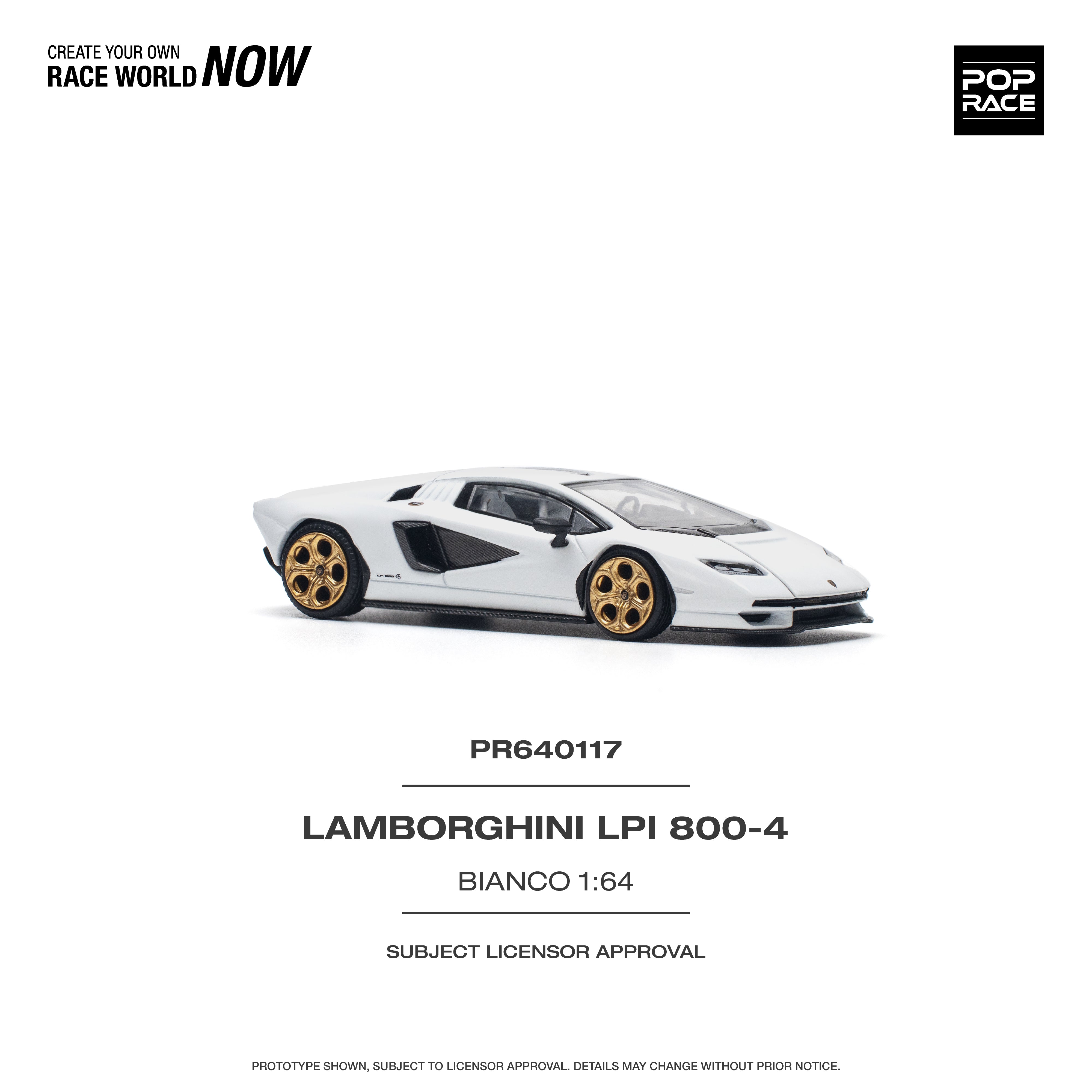 ◆LP 4点 Pop Race Lamborghini Countach LPI 800-4 - 1:64 (2025 Limited Edition)