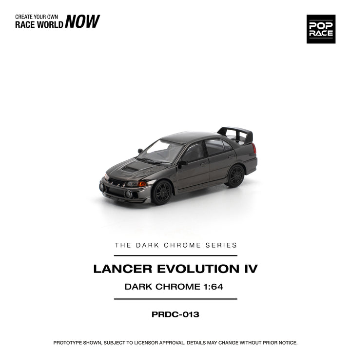 [Preorder] POPRACE 1:64 LANCER EVOLUTION IV DARK CHROME PRDC013