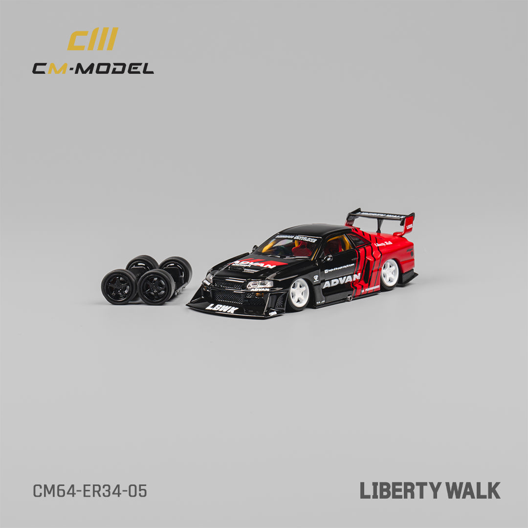 [Preorder] CM Model 1:64 Nissan LBWK GTR ER34 Advan