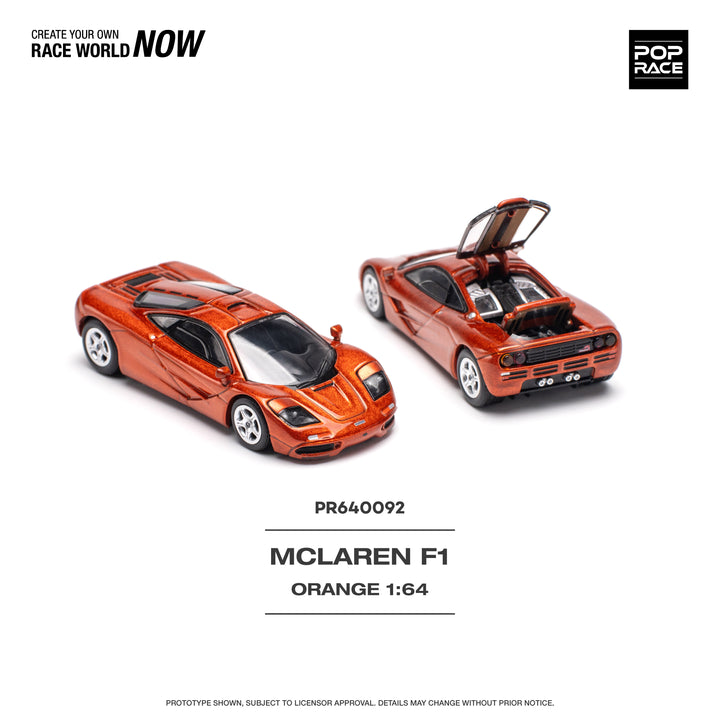 [Preorder] POPRACE 1:64 McLAREN F1 ORANGE PR640092