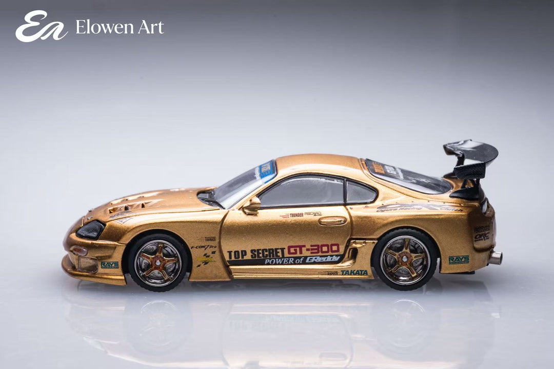 [Preorder] Elowen Art 1:64 Top Secret A80 Supra MK4 Gold