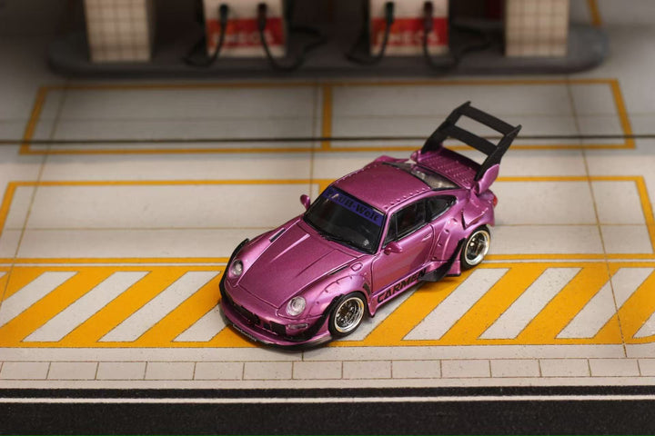 [Preorder] Street Weapon 1:64 Porsche RWB 993 Carmen Purple Metallic (2 Version)
