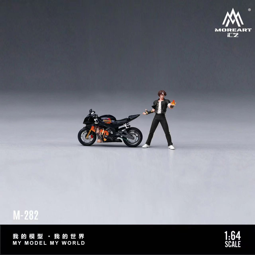 [Preorder] MoreArt 1:64 KYO KUSANAGI PRINTED MOTORCYCLE DOLL SET MO222282