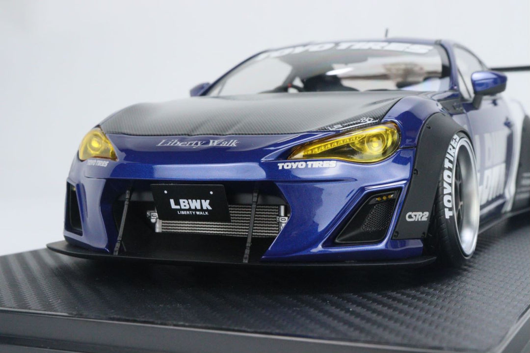 Ignition Model 1:18 LB nation 86 WORKS Full Complete ver.1 Blue Metall ...