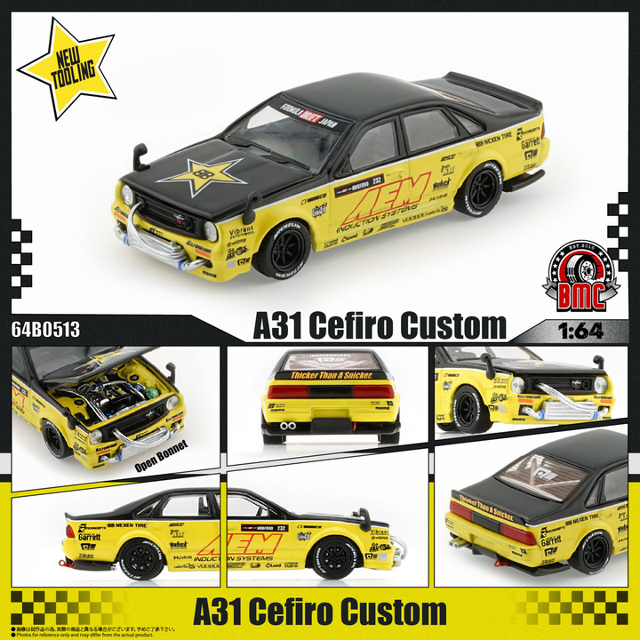 [Preorder] BMC 1:64 Nissan A31 Cefiro Custom -  AEM RR 64B0513