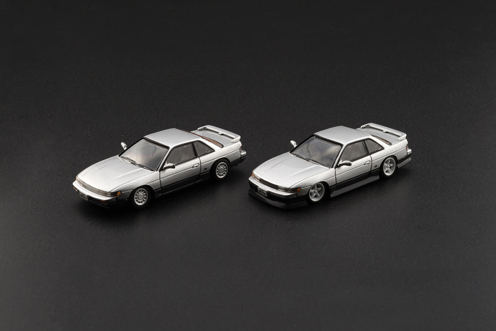 BM Creations 1:64 Nissan Silvia S13 - Silver/Grey