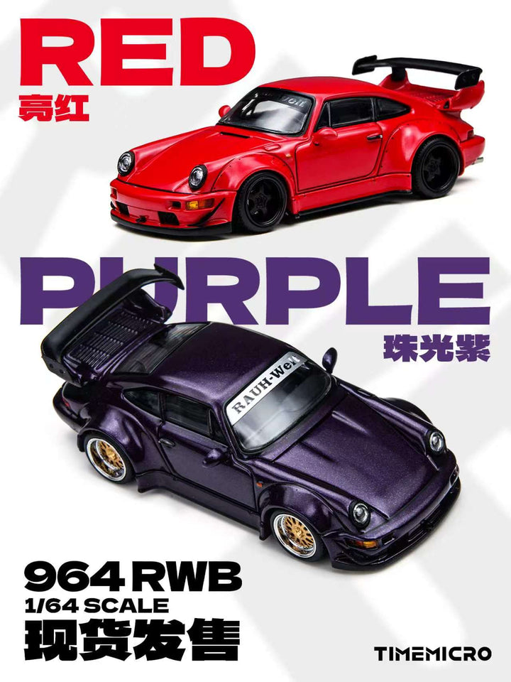 [Preorder] TimeMicro 1:64 RWB 964 (2 Colours) TM648505/ TM648506