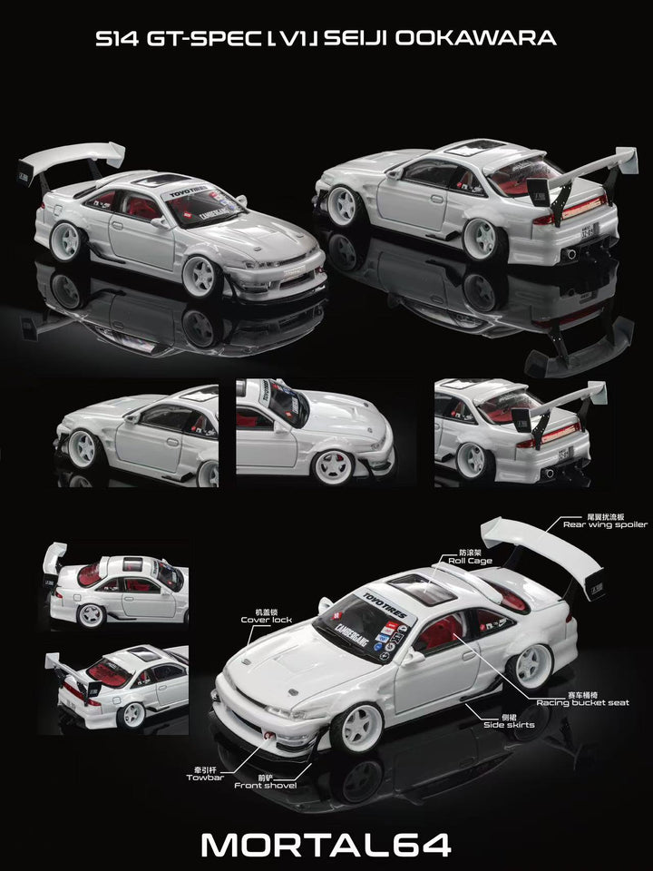 [Preorder] Mortal 1:64 NIssan S14 V1 Cambergang (2 Colours)