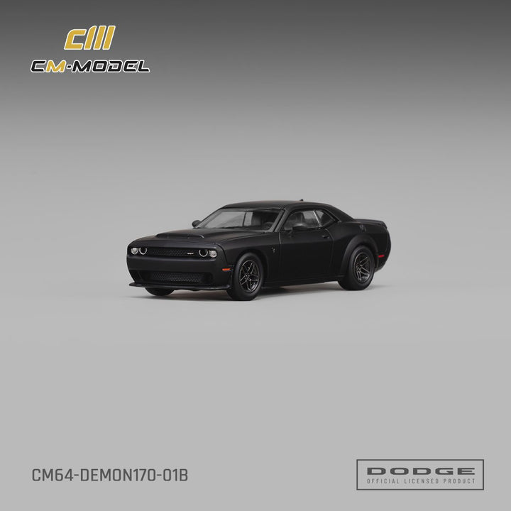 [Preorder] CM Model 1:64 Dodge Demon 170 Matte Black CM64-Demon170-01B