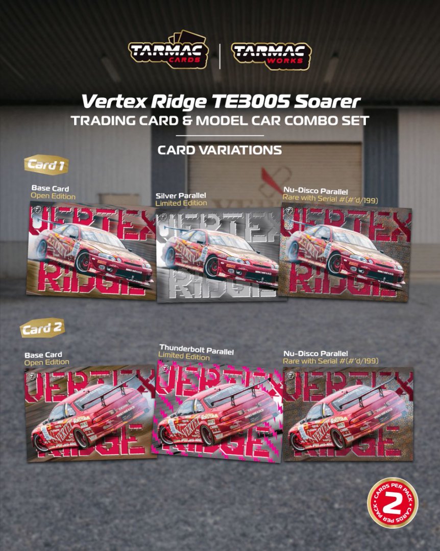 [Preorder] Tarmac Works 1:64 Vertex Ridge TE3005 Soarer T64G-080-TE3005