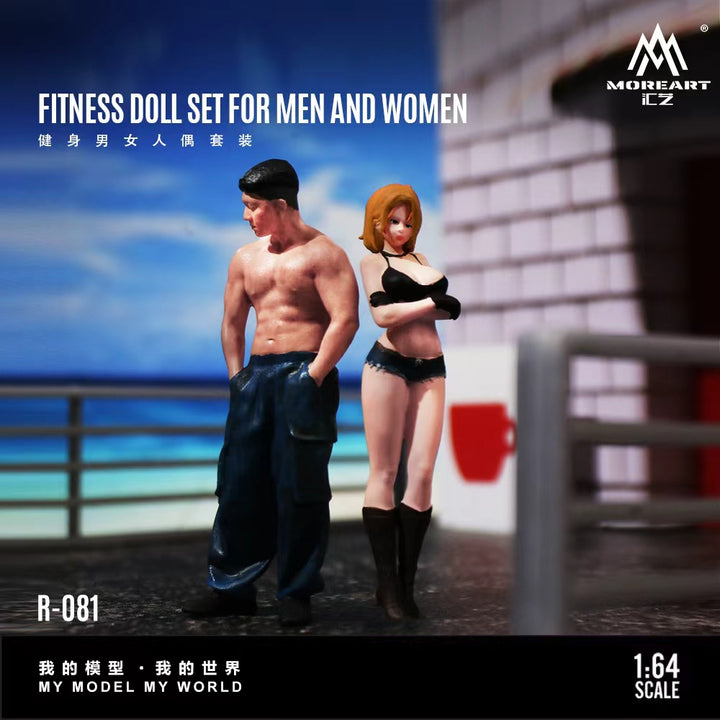 [Preorder] MoreArt 1:64 FITNESS DOLL SETFOR MEN AND WOMEN MO223081