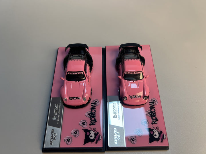 [Preorder] Decode 1:64 Porsche RWB Wide-Body Modified Kuromi Livery (2 Versions)